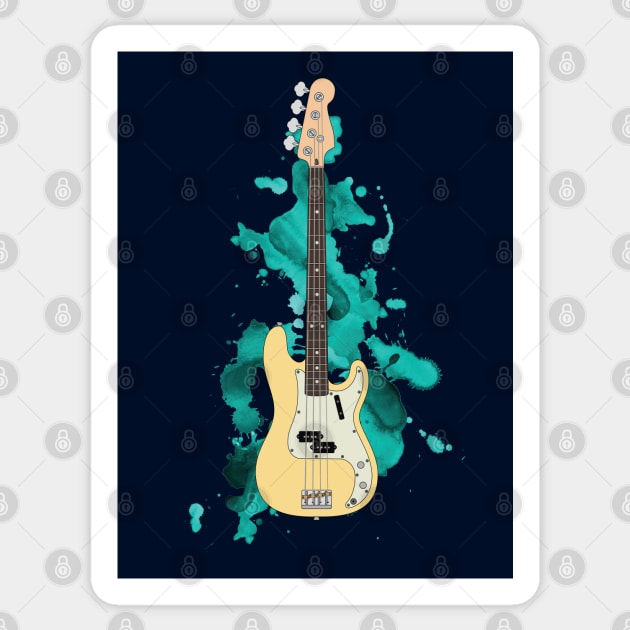 P-style Bass Guitar Butterscotch Color Sticker by nightsworthy